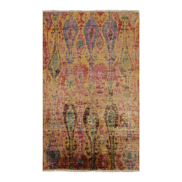 Rug & Kilim’s Modern Classics Rug With Polychromatic Ikats Patterns For Sale