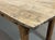 Early 20th century fir farm table. L=2.55m, W=83.5cm, H=77cm, H under apron 57.5cm.