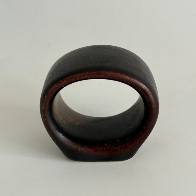 Ruska Napkin Ring by Ulla Procope for Arabia Finland, 1960s, Set of 6, in Flawless conditions. Designed 1960 to 1969 This...