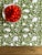 Block Printed Cotton Olive Green Table Runner Secret Garden | Lizzet Frausto For Sale - Image 4 of 6