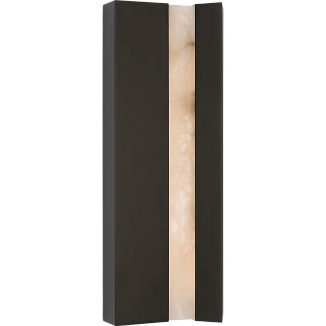 Austera 20" Sconce in Matte Carbon with Alabaster Designer: Anne-Marie Barton Finish: Matte Carbon Height: 20" Width: 8"...
