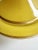 Early 20th Century Early 20th Century Art Deco Glass Pedestal Compote or Candy Dish Yellow With Gold Trim, Fleur-De-Lis Handle For Sale - Image 5 of 16