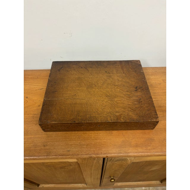 Brown Antique English Campaign Box For Sale - Image 8 of 9