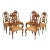 Batesville Georgian Rococo Style Carved Dining Chairs - Set of 6 For Sale