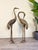 Large Vintage Bronze Crane Statues, 1920s-1940s, Set of 2, in Flawless conditions. Designed 1920 to 1949