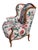 Absolutely fabulous & comfortable floral chair. Print even matches throughout the cushion and the seat.