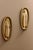 Mid-Century Modern Swedish Oval Brass Sconces, Set of 2 For Sale - Image 9 of 10