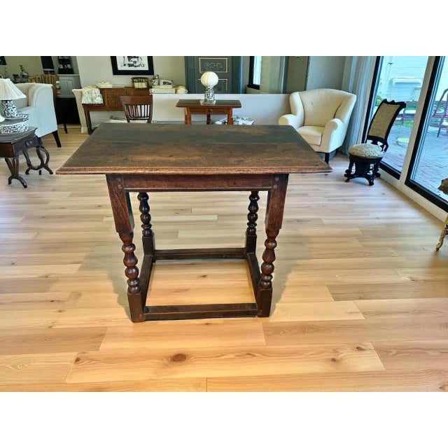 English English Oak Side / Tavern Table (C. 1680-1720) For Sale - Image 3 of 7