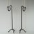 Sculptural Mid 20th Century Wrought Iron Forged Candle Holders For Sale - Image 9 of 16