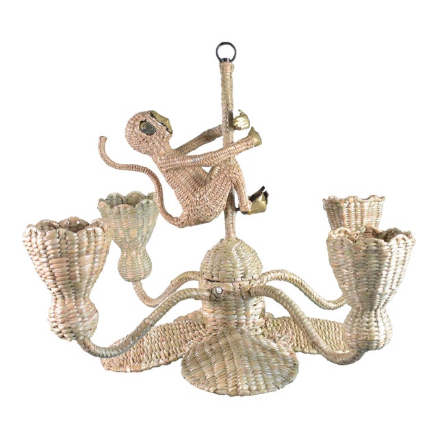 Small Monkey Chandelier by Mario Lopez Torres For Sale