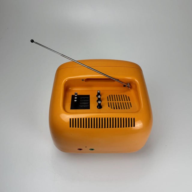 1970s Orange TV Set from Iskra Minirama, Former Yugoslavia, 1970s For Sale - Image 5 of 9