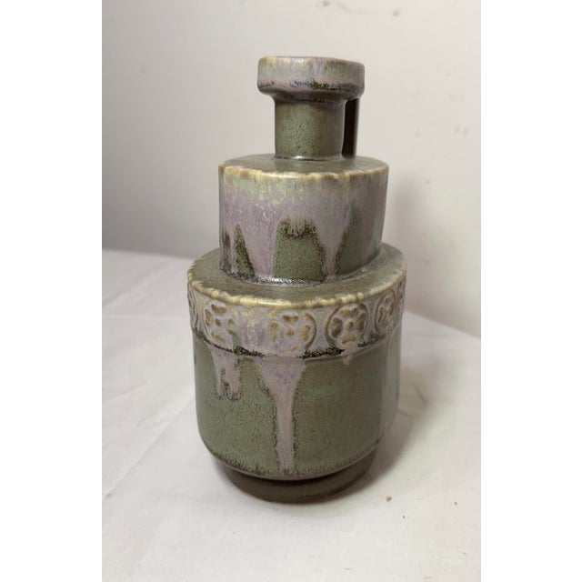 Ceramic Antique Art Deco Ceramic Pottery Jug by P. Garnier, Enghien, France, 1920s Vase For Sale - Image 7 of 11