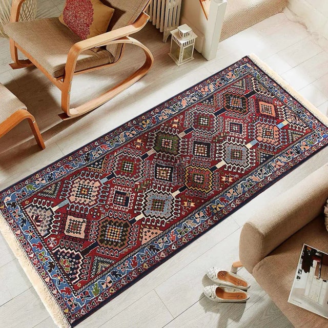 2010s Pasargad Persian Yalameh Runner For Sale - Image 5 of 5