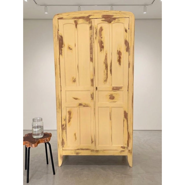 Vintage French Parisian Armoire, 1950s For Sale - Image 3 of 5