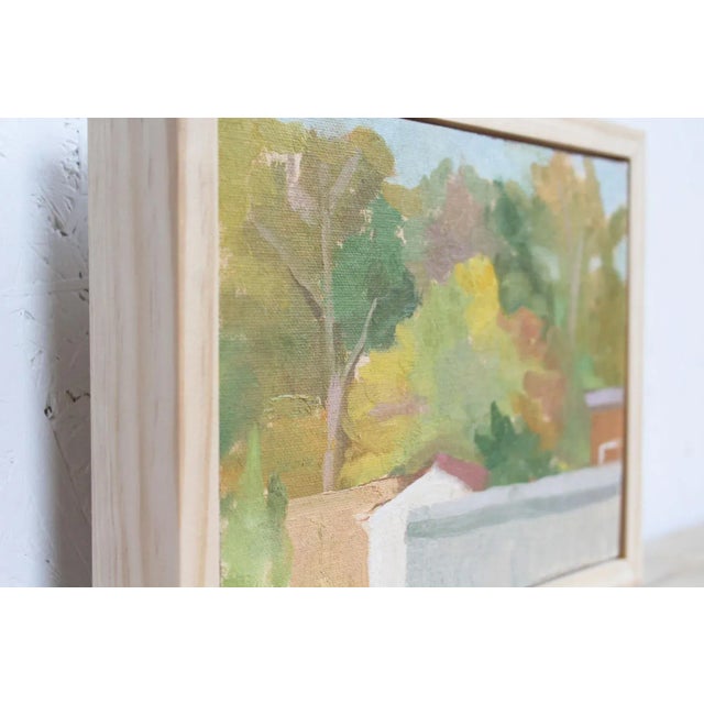 Northeast Fall Framed Oil Painting by Michelle Farro For Sale - Image 9 of 12