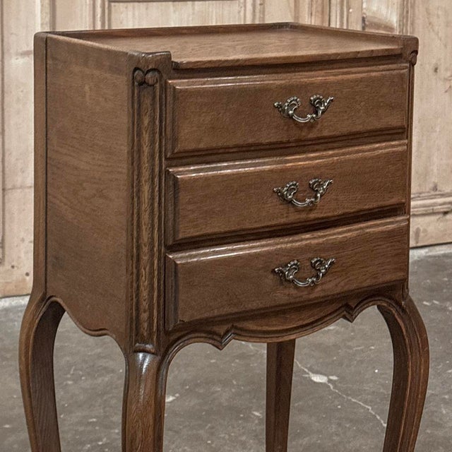 Pair Vintage Country French Nightstands ~ End Tables For Sale - Image 11 of 18