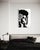 Textile Cedric Vu "Lago" Black and White Tufted Yarn Portrait, High Contrast Figure, Floral Motif, Contemporary California Textile Art, Pop Art, 2025 For Sale - Image 7 of 8
