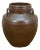 Antique Brown Four Handle Stoneware Pottery Vase Vessel Crock Pot Urn Jug Jar For Sale