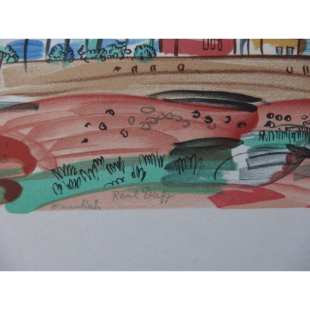 Modern Raoul Dufy, Au Maroc, Lithograph For Sale - Image 3 of 4