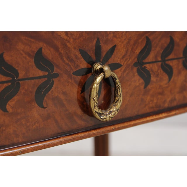 Rho Mobili Louis XVI Inlaid Vanity Dressing Table For Sale - Image 10 of 17