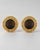 An authentic pair of highly collectible vintage Chanel statement clip-on earrings, originating from the iconic late 1970s...