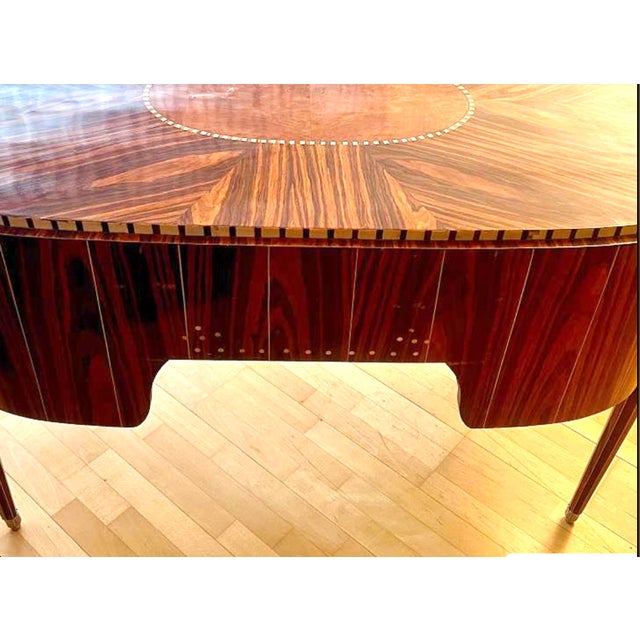 Art Deco Style Desk in Walnut For Sale - Image 6 of 11