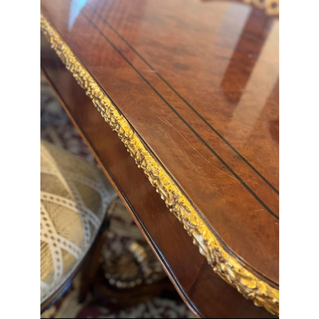 1990s Armando Rho Lake Como Italy Import Rare 7p Dining Table Set 6 Side Chairs For Sale In Los Angeles - Image 6 of 12