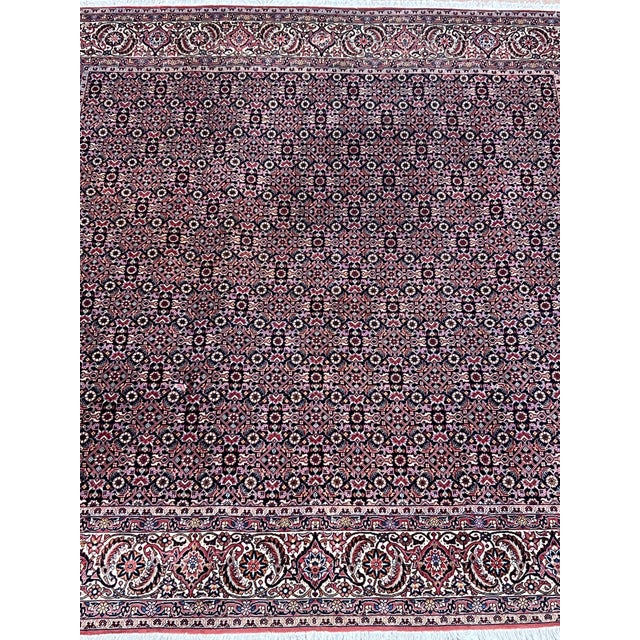 Traditional Persian Bijar Wool Rug 6’3” X 6’10” For Sale - Image 3 of 6