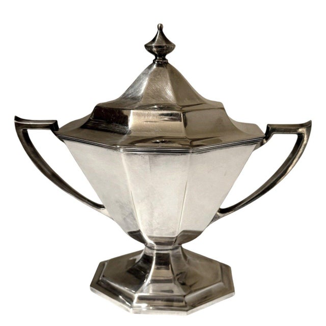 Antique Art Deco Pairpoint Sheffield 0316 Silverplate Coffee Tea Service - 4 Pcs For Sale - Image 4 of 8