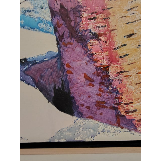 Kesler Woodward 2010 Alaska Birch Tree Landscape Acrylic on Canvas For Sale - Image 13 of 14