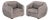 Gray Suede Tub Chairs For Sale