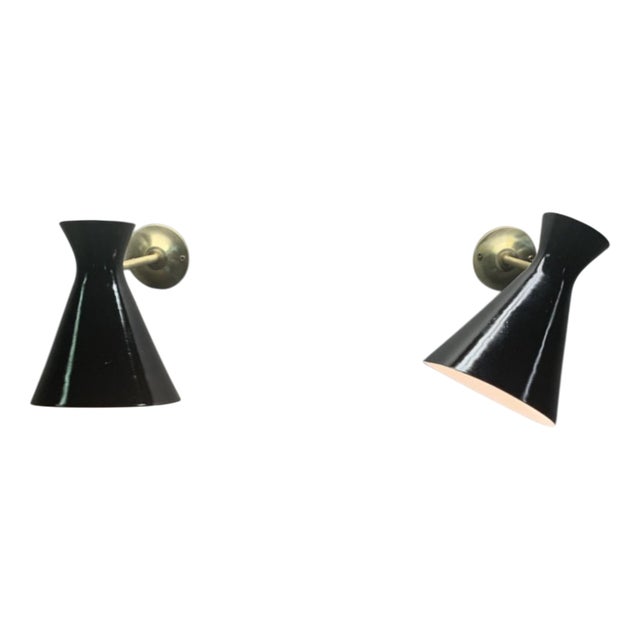 Mid-Century Modern Italian Sconces, Set of 2 For Sale