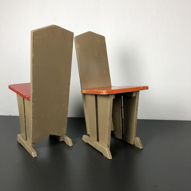 Childrens Chairs in the style of Koo, Netherlands, 1930s, Set of 4 For Sale - Image 9 of 18