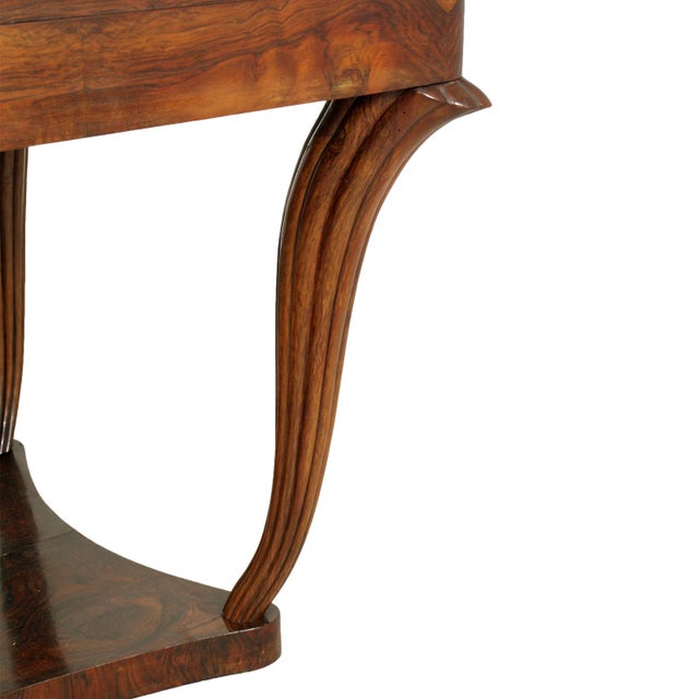 Art Deco Burl Walnut Table and Chairs by Testolini & Salviati, 1920s, Set of 7 For Sale - Image 6 of 13