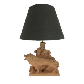Table Lamp with Lion, Italy, 1950s For Sale