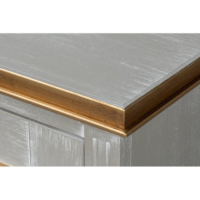 Not Yet Made - Made To Order Louis XVI Buffet in Gray and Gold, 60 Inches For Sale - Image 5 of 12