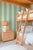 Clubhouse Stripe Grasscloth Wallpaper by House Party | Wisteria Blue & Mint Julep | 6 Yards For Sale In Charlotte - Image 6 of 8