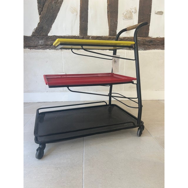 Metal Service Tray by Mathieu Matégot, 1952 For Sale - Image 7 of 18