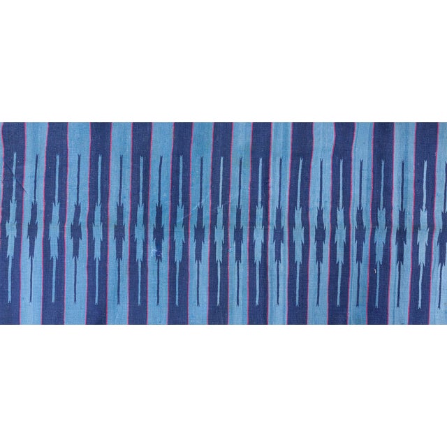 Vintage Indian Blue Dhurrie Rug Doris Leslie Blau For Sale - Image 4 of 9
