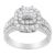 Introducing a traditional touch, this cushion cut fashion ring represents a vintage style. Featuring a cushion cut midst...