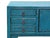 Distressed Blue Lacquer 6 Drawers Narrow Slim Console Foyer Side Table For Sale In San Francisco - Image 6 of 10