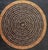 Mid-Century Tibetan Namgyal Monastery Gold Om Mantra Mandala Painted Thangka For Sale - Image 4 of 6