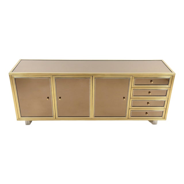 Sideboard by Michel Pigneres for LAngolo Metallarte Roma, France, 1970s For Sale