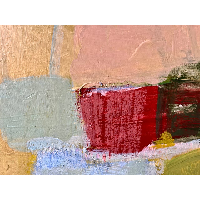 Abstract 16" x 20" Acrylic, gouache and graphite on canvas painting. Signed on front, dated and titled on the back.Images...