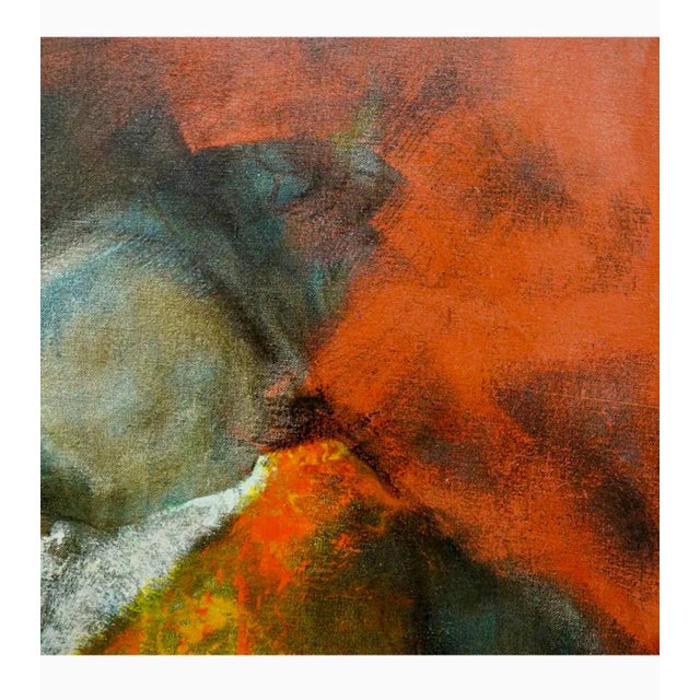 Willy Mucha, Large Polish French Abstract Expressionist Oil Painting Willy Mucha, Ecole Paris, 1963 For Sale - Image 11 of 15