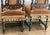 Late 19th Century Antique Ornately Carved Wood & Upholstery Jacobean Renaissance Revival Carved Parlor Throne Chairs- A Pair For Sale In San Antonio - Image 6 of 12