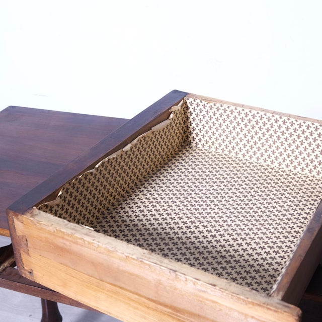 Antique Rectangular Writing Desk with Drawer, 1890s For Sale - Image 3 of 17