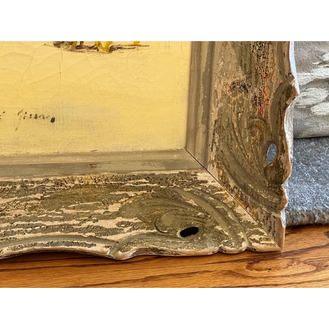 1960s Signed Francois Gisson Post-Impressionist Paris Seascape Painting For Sale - Image 11 of 13