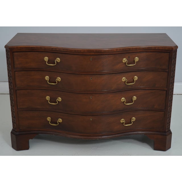 Age: Approx: 40 Years Old Details: Mahogany Bracket Feet Dovetailed Drawer Construction Fine Carved Details High Quality...