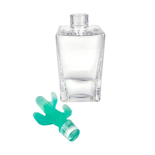 Crystal Carafe Cactus from McConnico & Daum, 1987 For Sale - Image 4 of 5